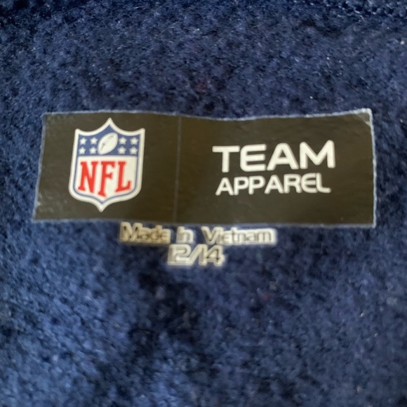 Children’s Place Girls Patriots Navy Zipper Hoodie Jacket 12/14 Team Apparel - Picture 4 of 5